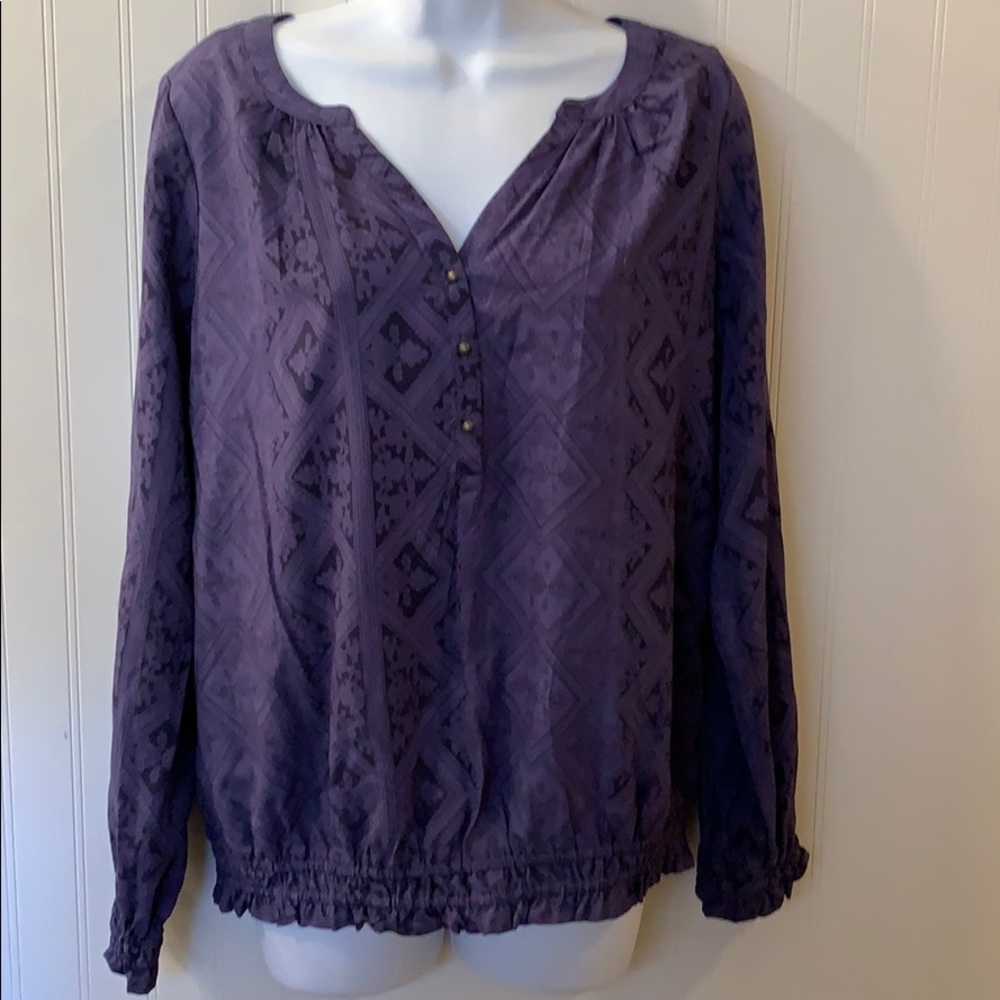 St. John’s Bay Tunic Blouse Dark Blue Size…